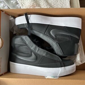 Nike Black and White High-Top Sneakers